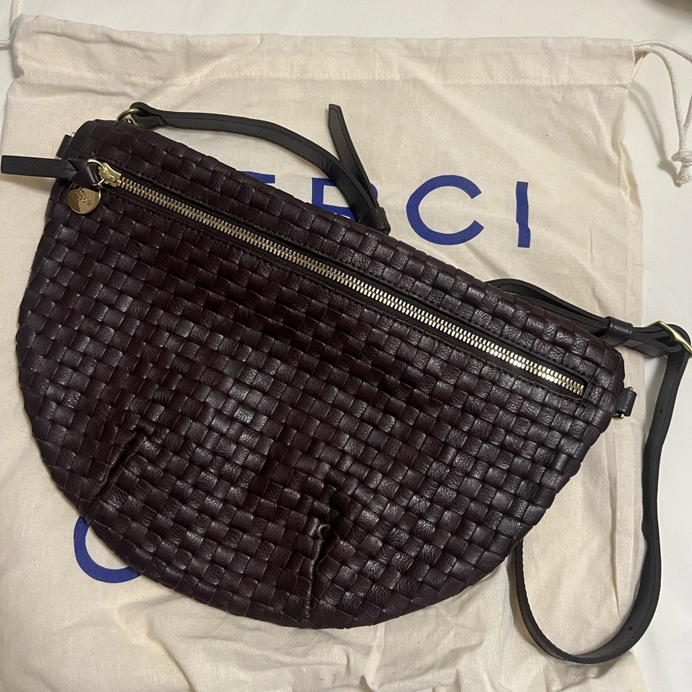 NWT Clare V. Grande Fanny- Tobacco